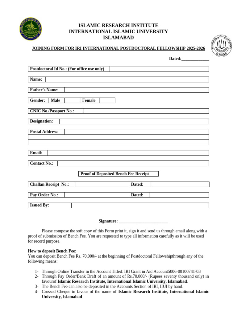 Joining Form | PDF