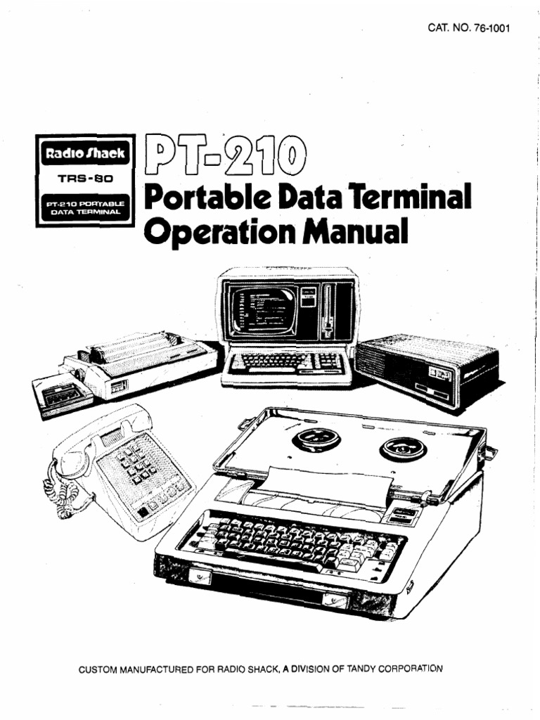 PT 210 Users Manual | PDF | Computer Terminal | Modem