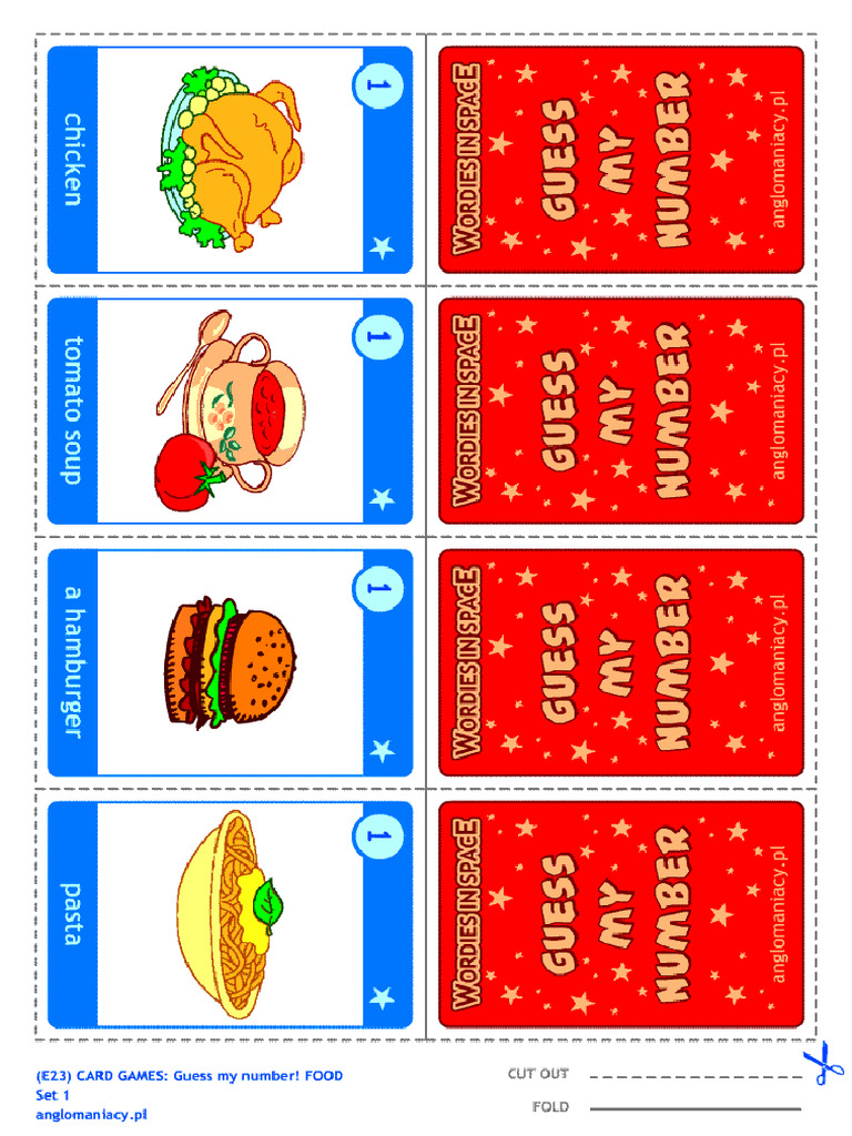 Food Cards | PDF