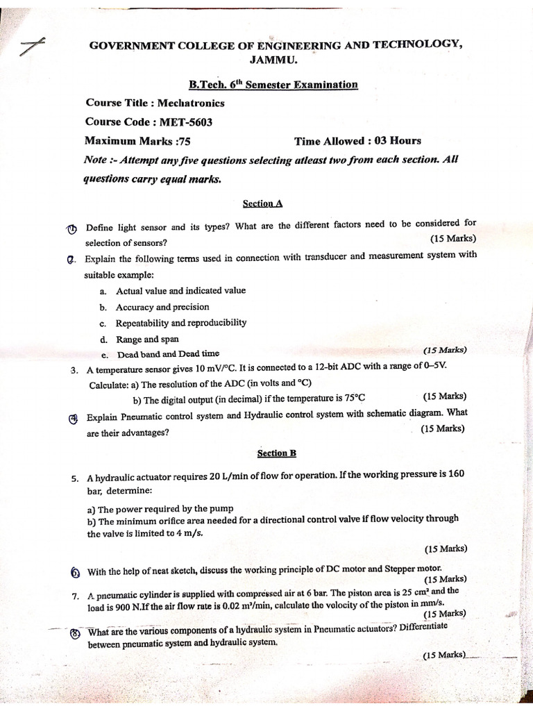 PYQ 6th Sem | PDF
