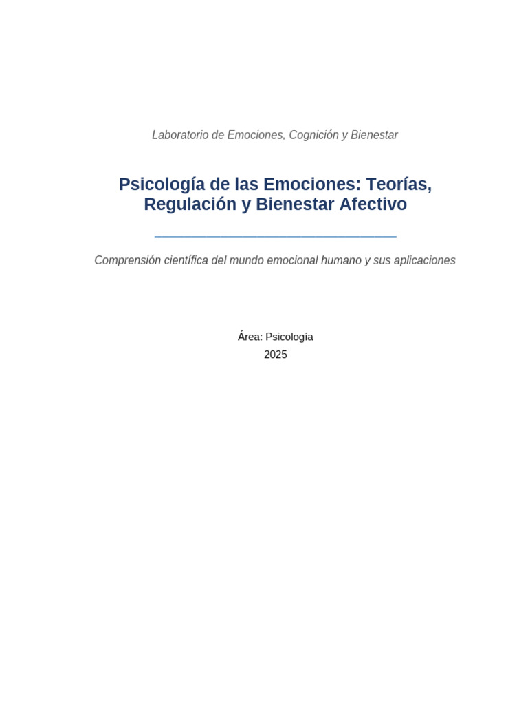 09 Psicologia de Las Emociones | PDF | Las emociones | Autorregulación ...