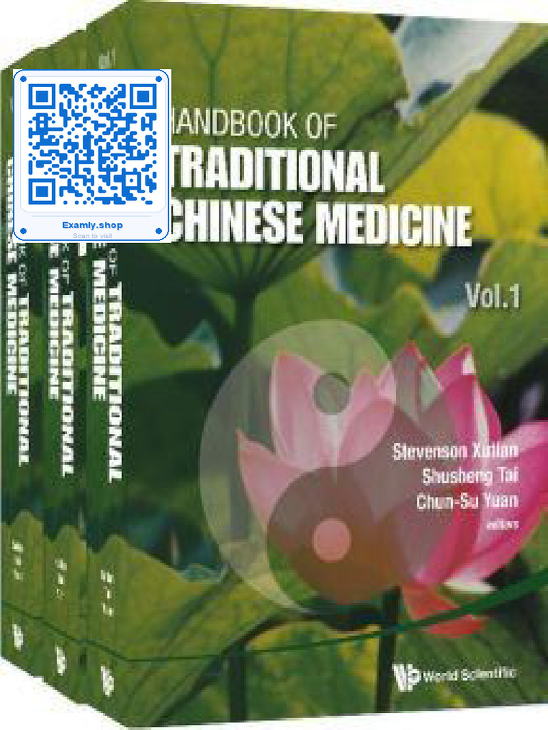 Solution Manual Handbook of Traditional Chinese Medicine in 3 Volumes ...