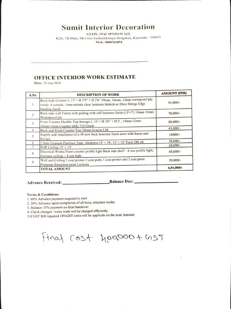 Sumit Interior | PDF