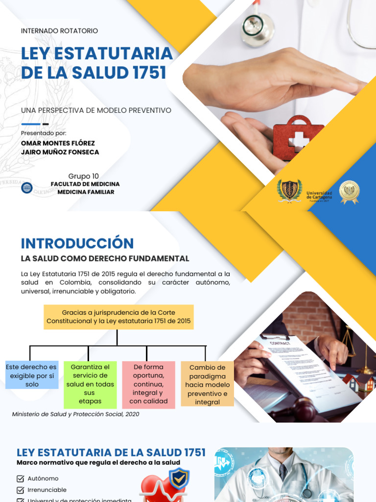 DIapositivas Ley Estatutaria de La Salud 1751 | PDF | Politica social ...
