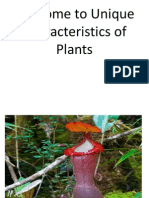 Unique Characteristics of Plants