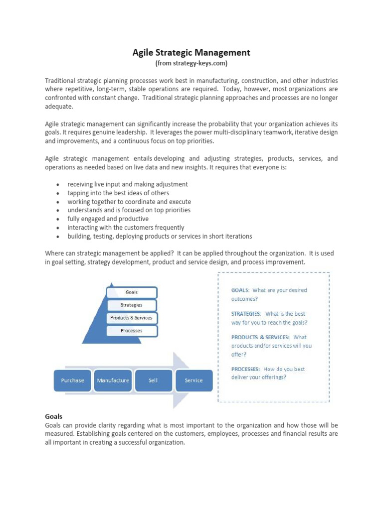 Agile Strategic Management | PDF | Agile Software Development ...