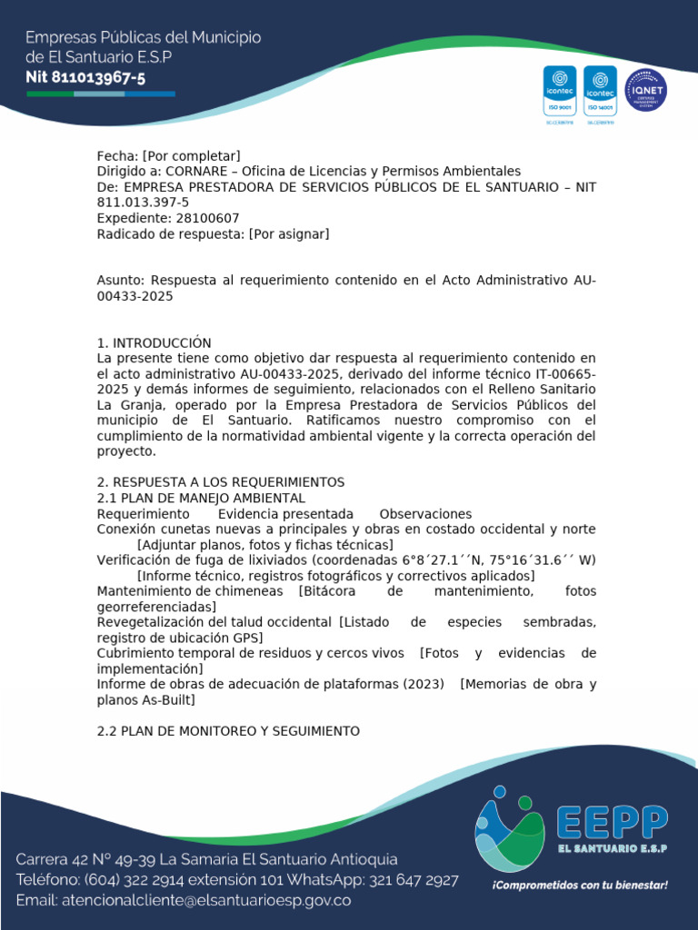 Oficio Información Complementaria (Recuperado Automáticamente) | PDF