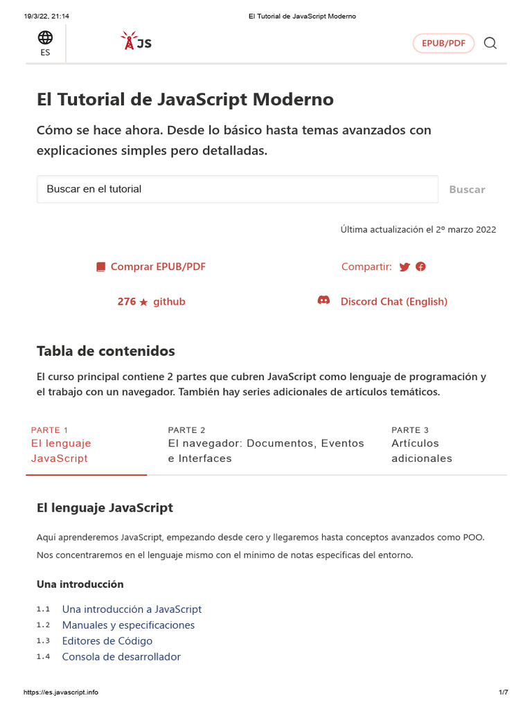 El Tutorial de JavaScript Moderno-fusionado-comprimido Hasta Variables ...