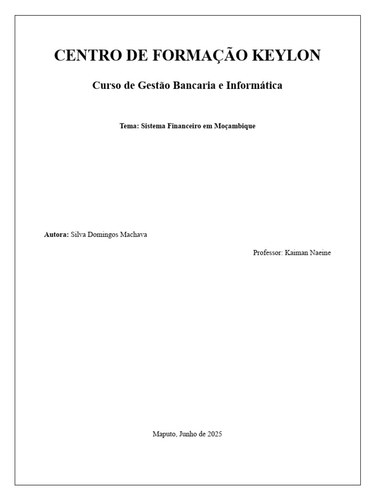 Centro de Formação Keylon | PDF | Economia | Investimentos
