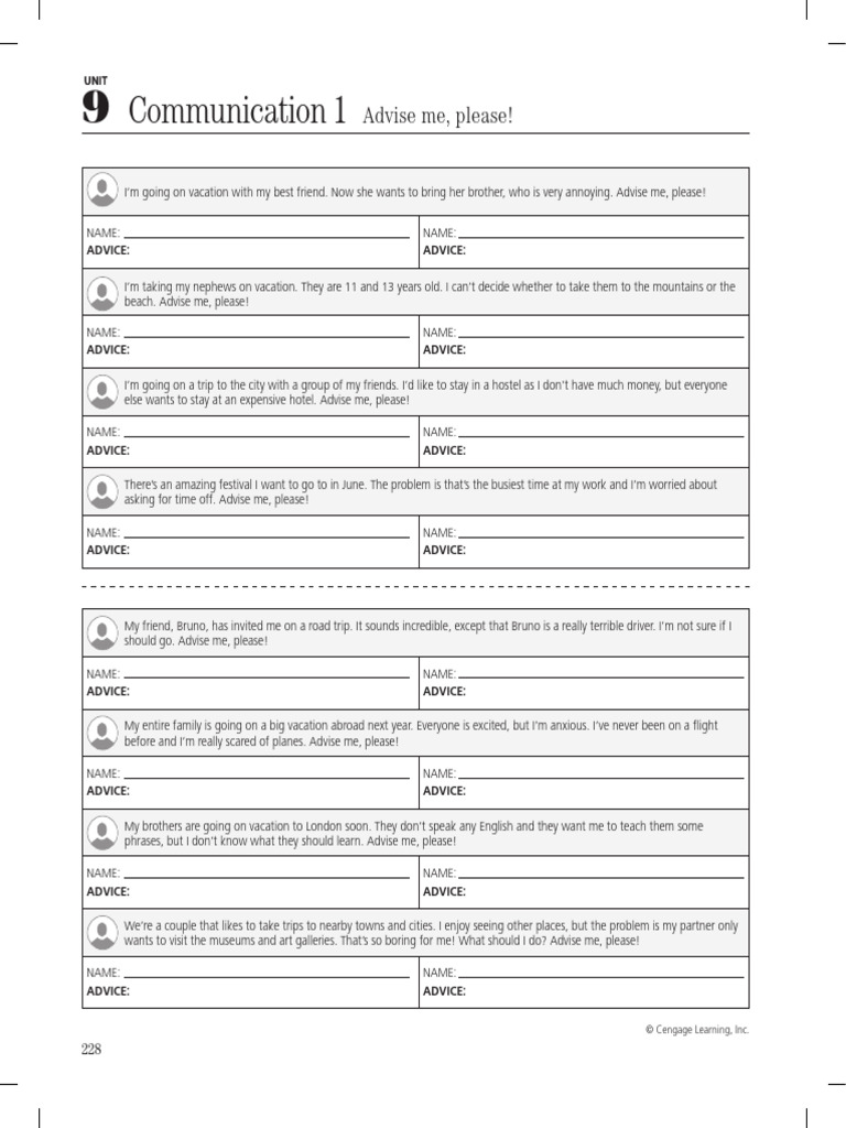 Voices Level 4 Unit 9 Communication 1 | PDF