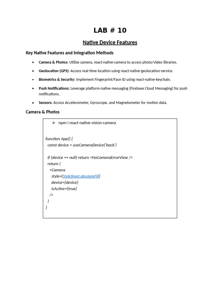 MAD Lab 10 | PDF | Mobile App | Android (Operating System)