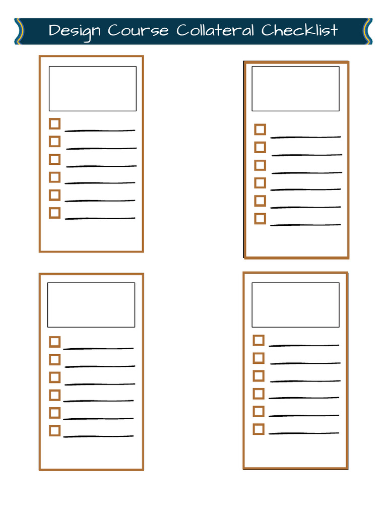 Course Checklist | PDF