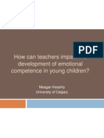 Apsy 650teachers Impact On Development of Emotional Competence