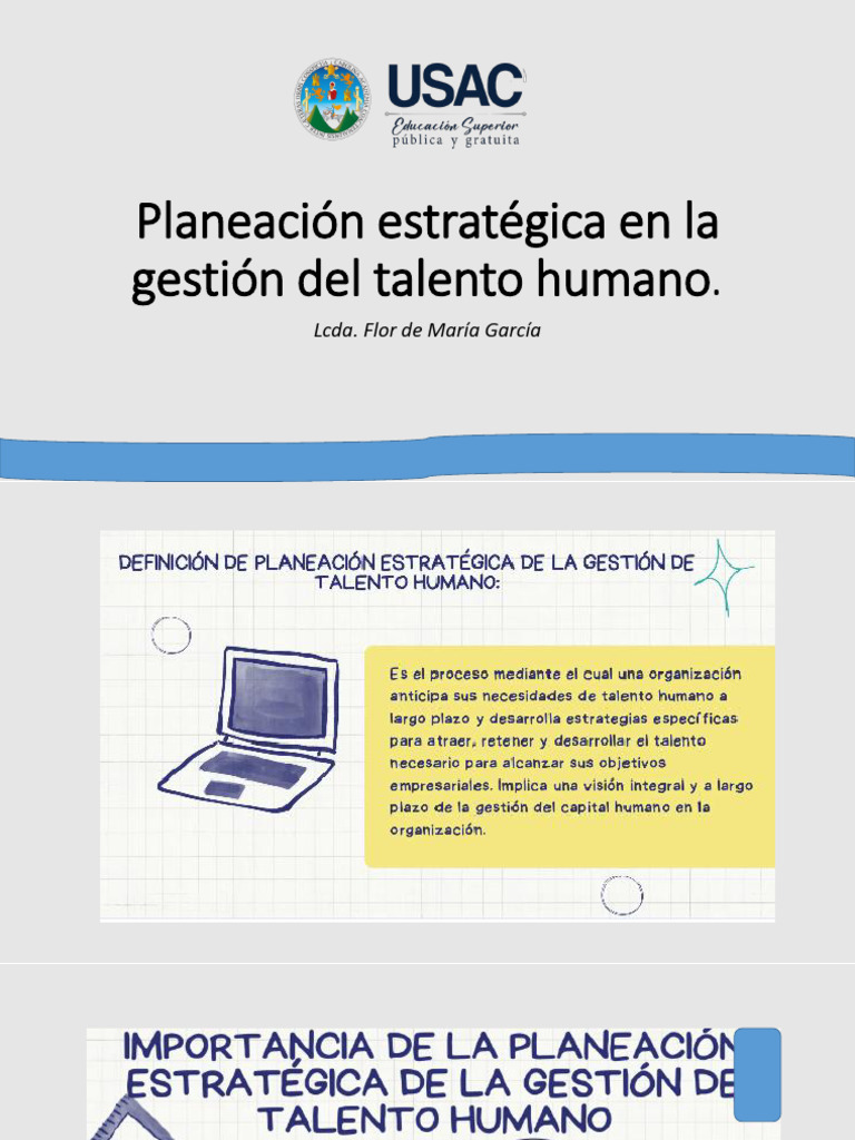 Planeación estratégica de la gestión del talento humano. | PDF