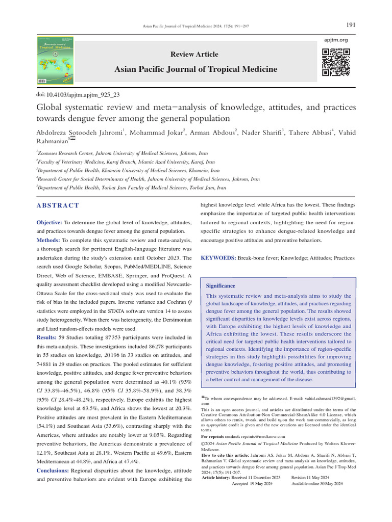 Global Systematic Review and Meta Analysis Of.1 | PDF | Systematic ...