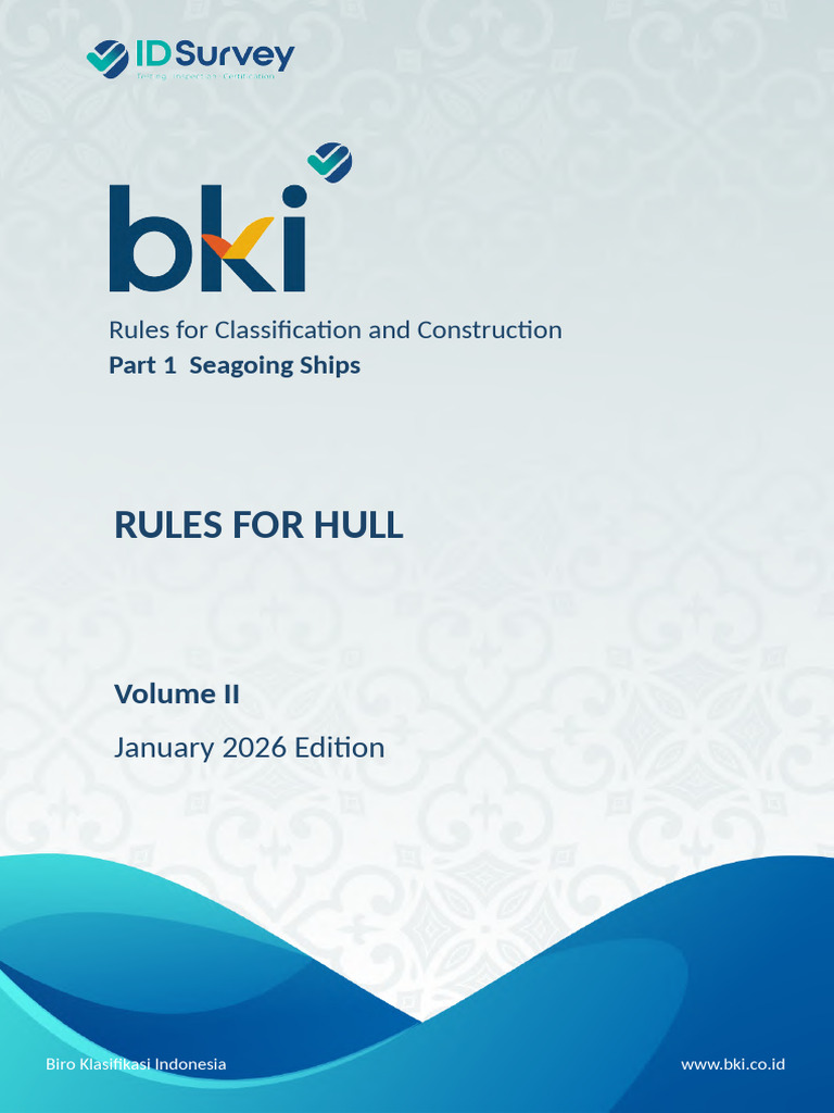 Bki Rules For Hull | PDF | Ships | Oil Tanker