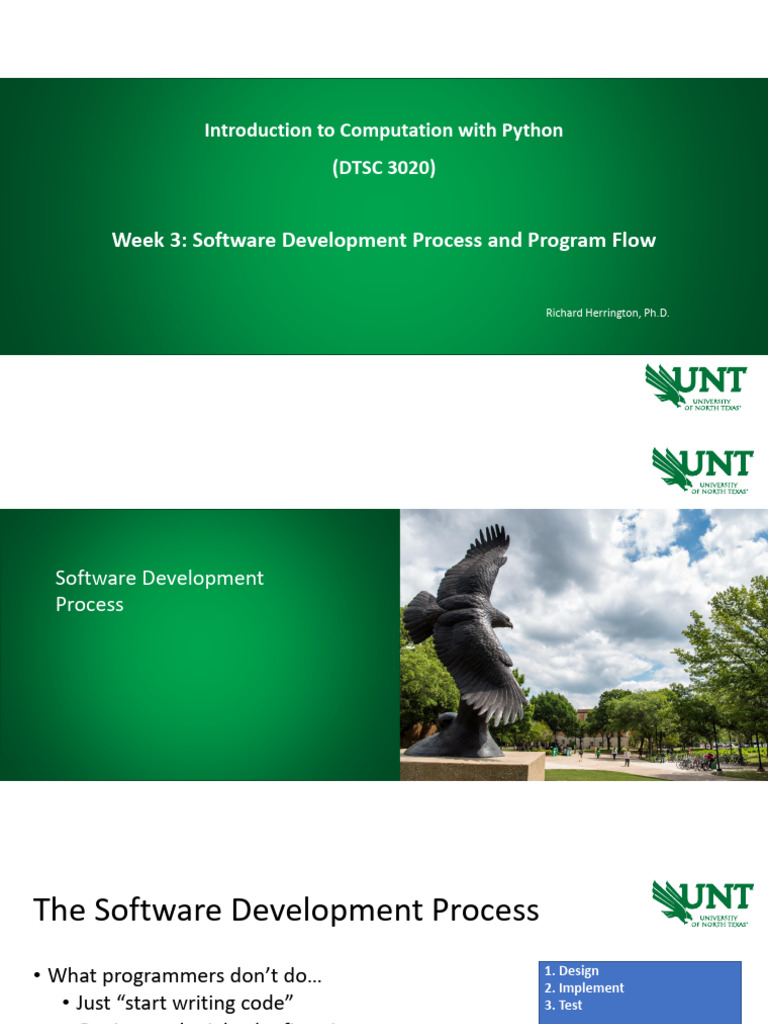 DTSC3020 Week3 Sofftware Development Process With Script (1) | PDF ...