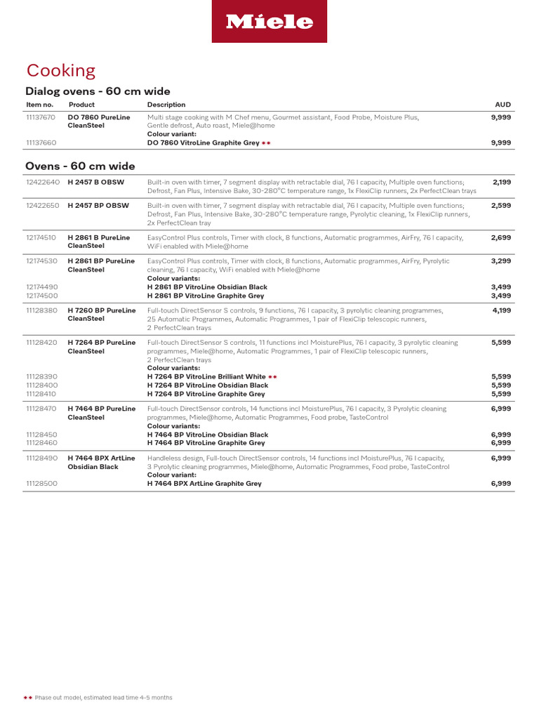 Cook Refrig BASIC Price List April25 UPDATE Single Pages | PDF