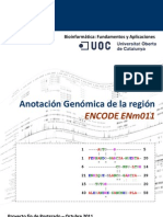 Anotación Genómica de La Región ENCODE ENm011