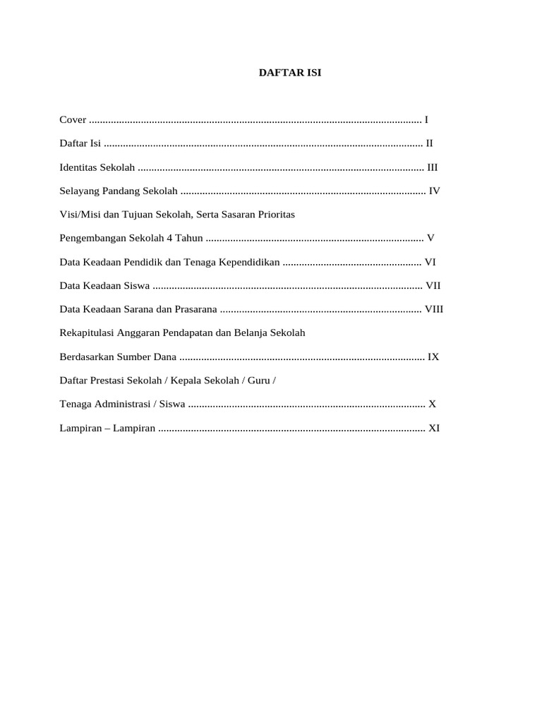 Daftar Isi | PDF