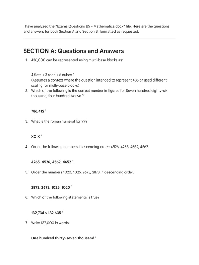 Maths Mark SCH | PDF