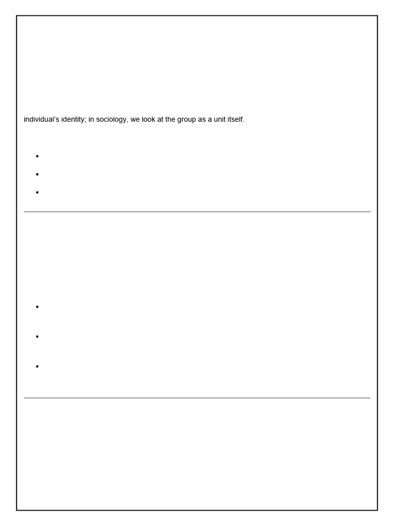 Basic Concepts in Sociology | PDF | Community | Social Group