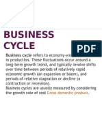 Business Cycle Refers To Economy-Wide Fluctuations: Gross Domestic Product