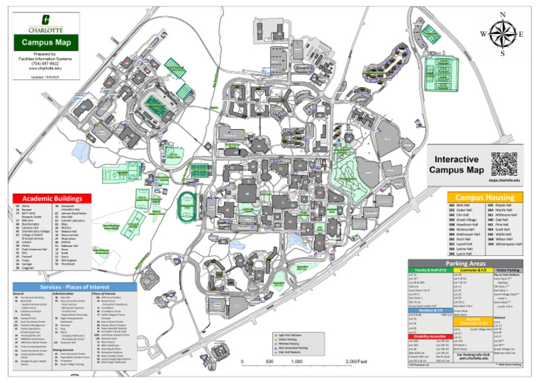 Uncc Campus Map 30x42 10-8-2025 | PDF