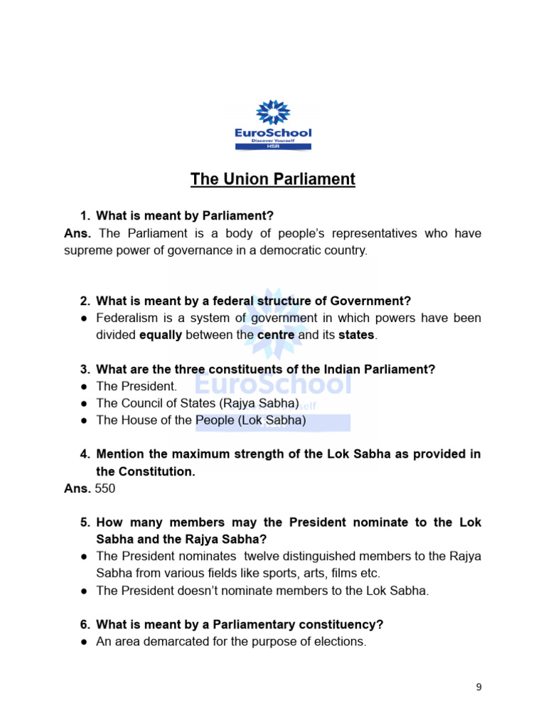 The Union Par Notes CW | PDF | Political Events | Public Law