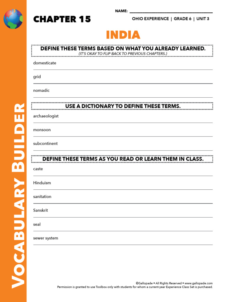 De'Ontai Pitts - CH 15 Vocabulary Builder | PDF