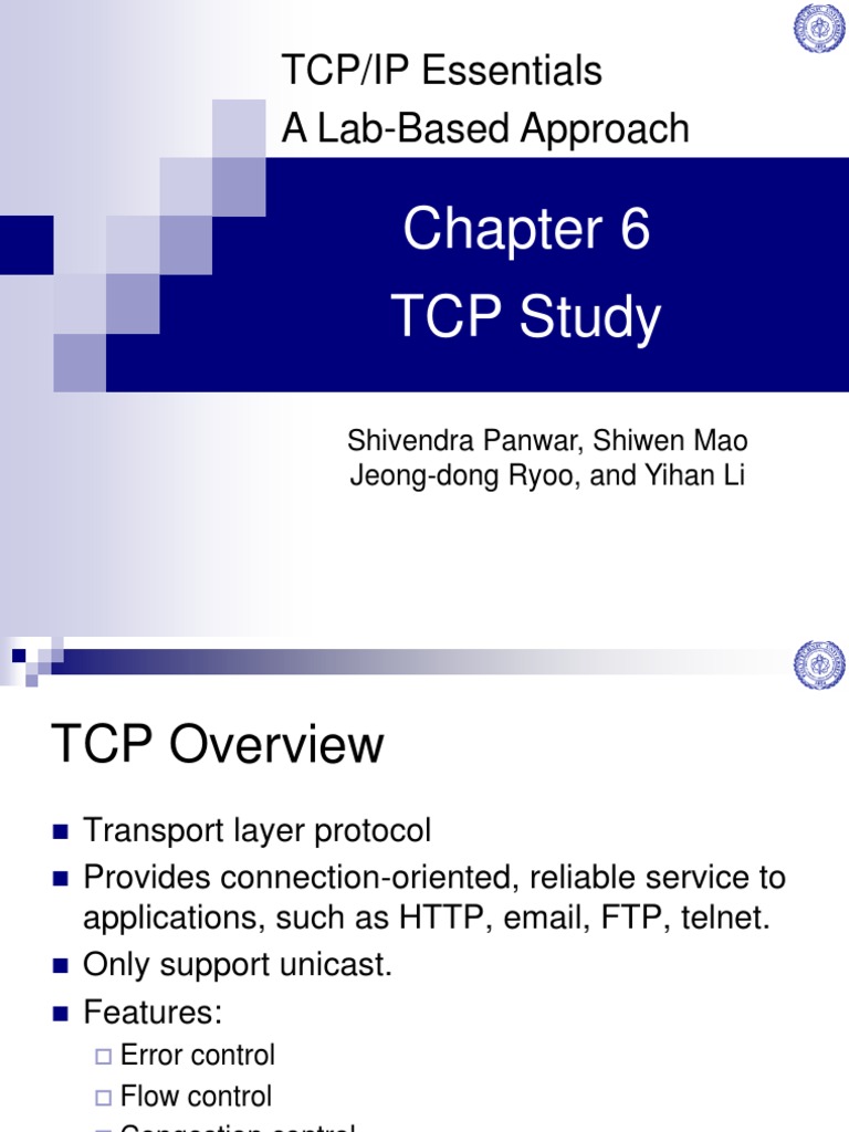 TCP Data Flow | PDF | Transmission Control Protocol | Network Congestion