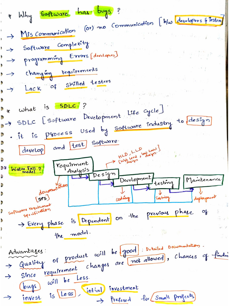 Manual Testing Notes | PDF