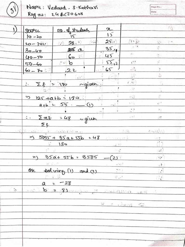 Class Test 1 | PDF