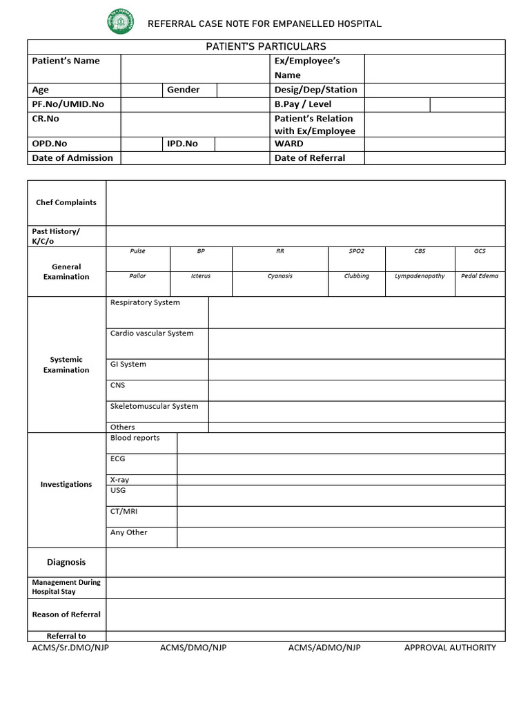E Refferal Form PDF | PDF