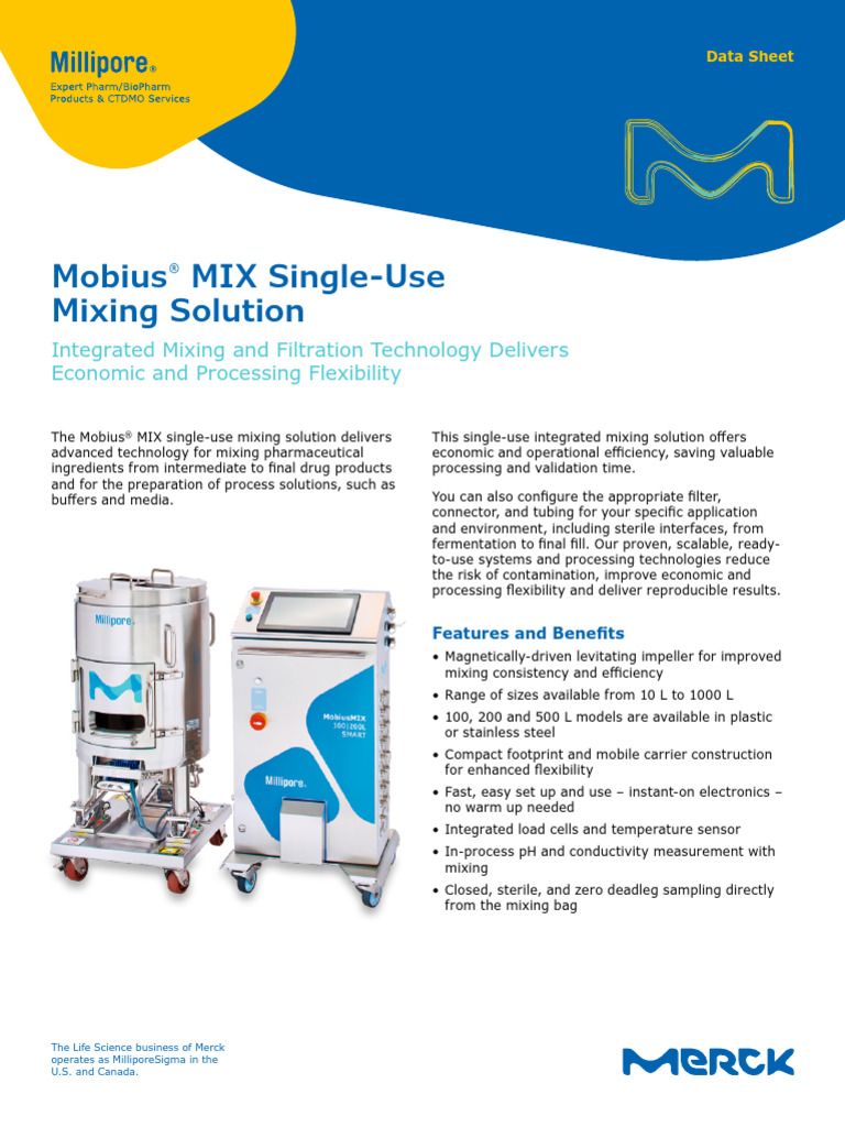 Mobius Single Use Mixing Solution Ds1175en MK | PDF | Polyethylene ...