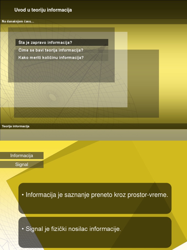 Teorija Informacija | PDF