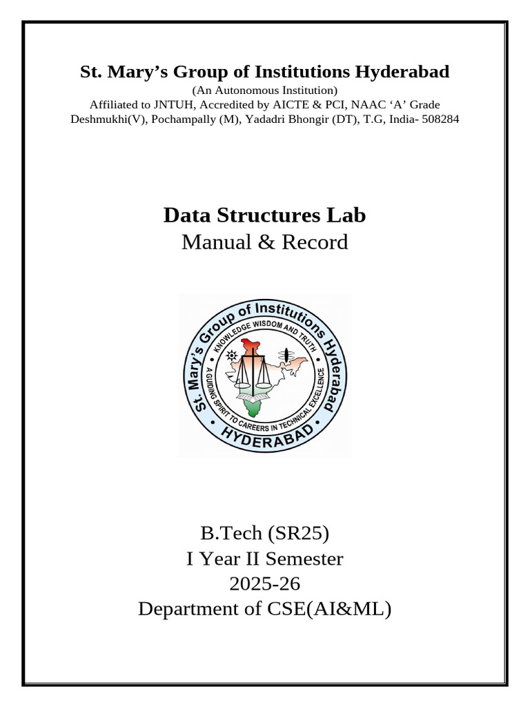 Data Structures Lab Record | PDF | Queue (Abstract Data Type) | Vertex ...