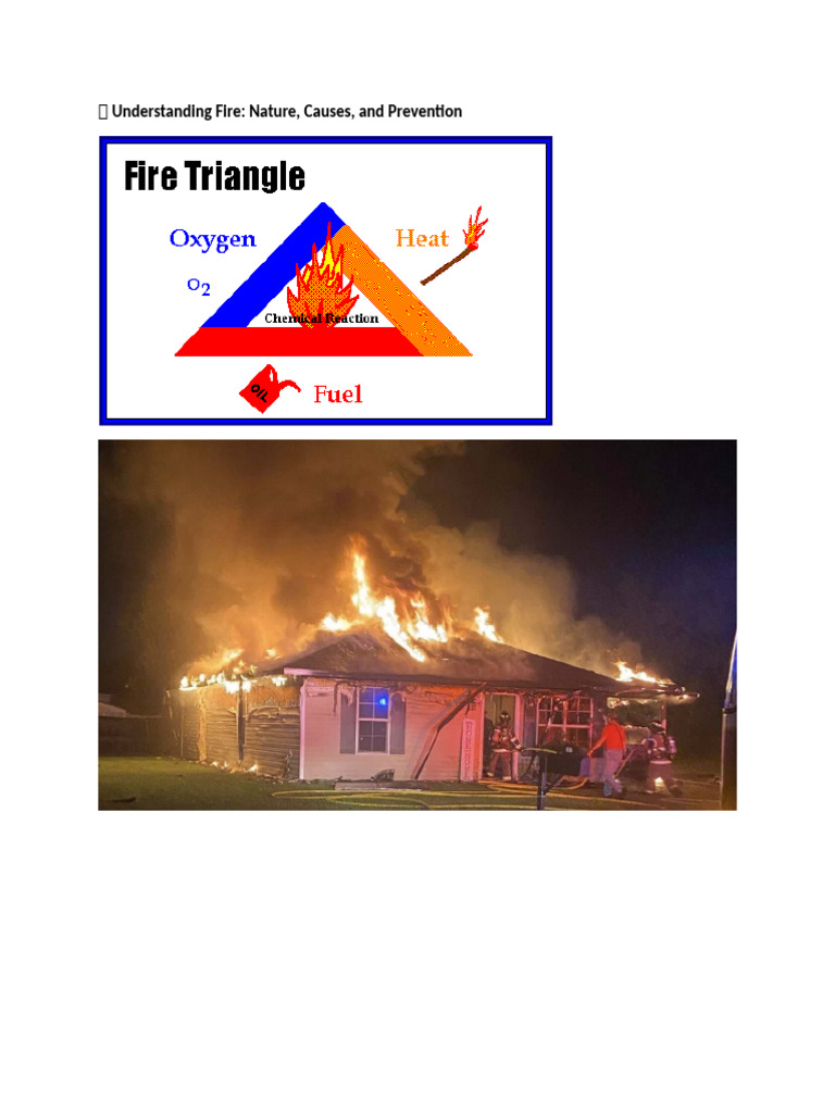 Understanding Fire Nature Causes and Prevention | PDF