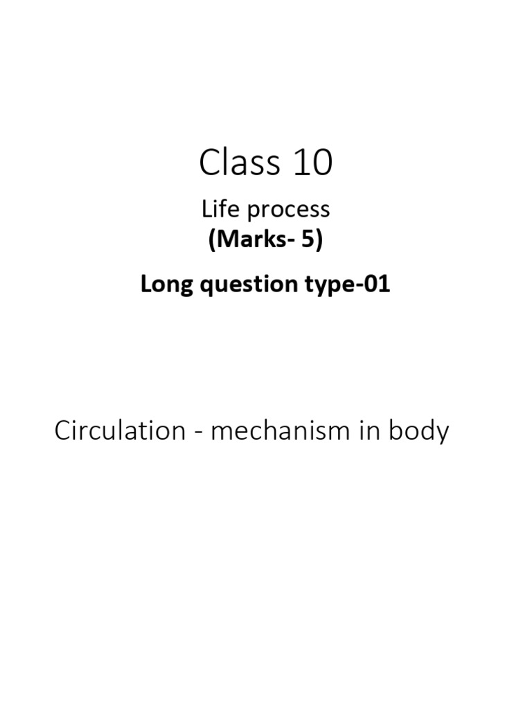 Life Process Class 10th PDF | PDF