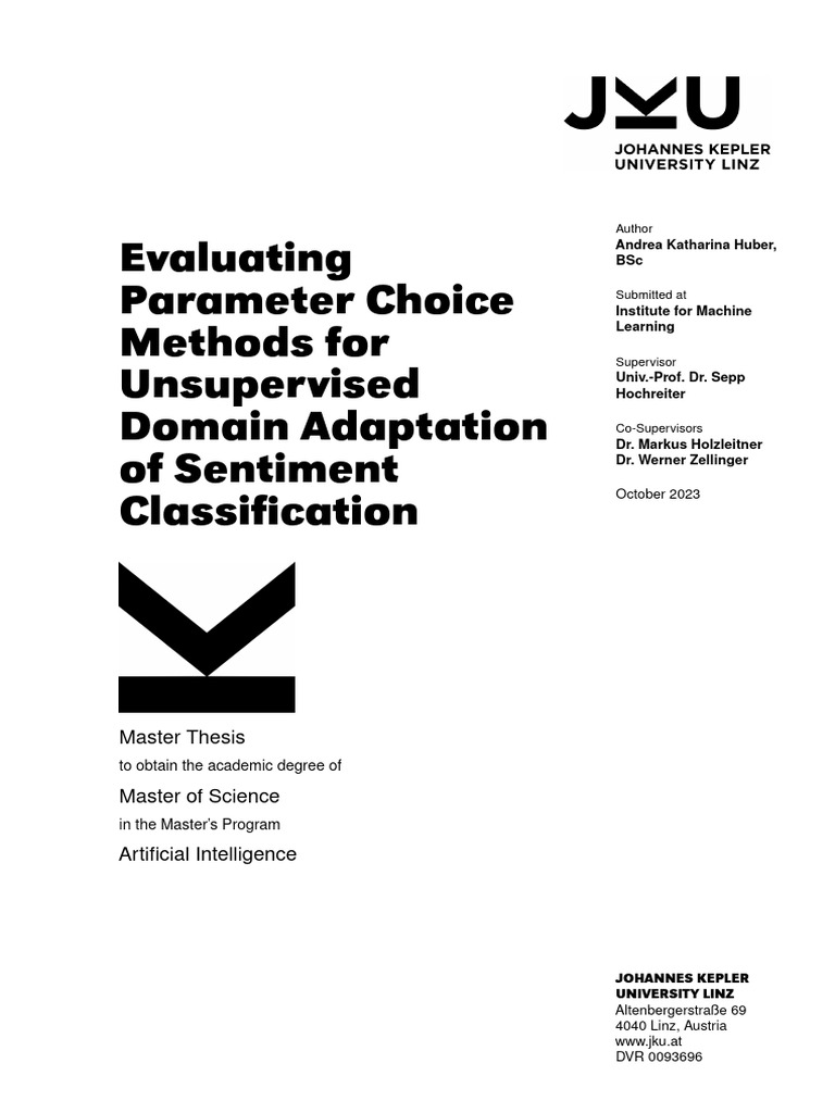 Evaluating Parameter Choice Methods For Unsupervised Domain Adaptation ...