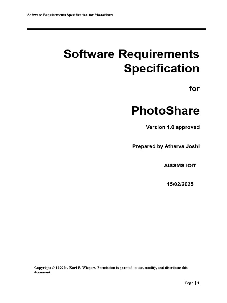 Chapter 2 (Software Requirements Specification) | PDF | Software ...