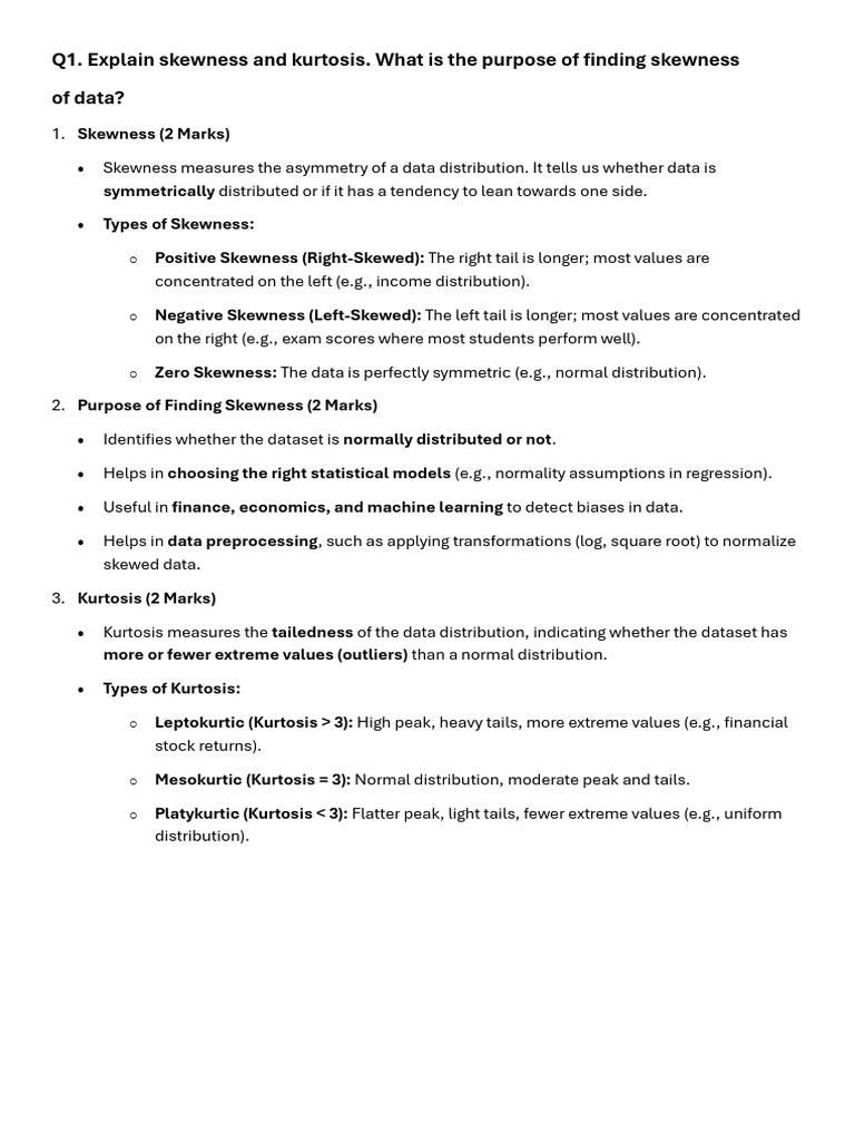 Unit 2 Dsbda | PDF | Skewness | Descriptive Statistics
