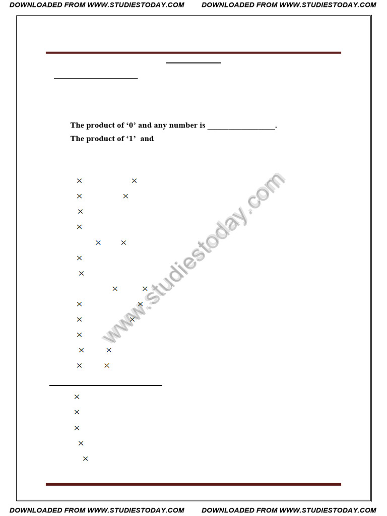 6cbse Class 3 Mathematics Multiplication | PDF | Multiplication | Chess ...