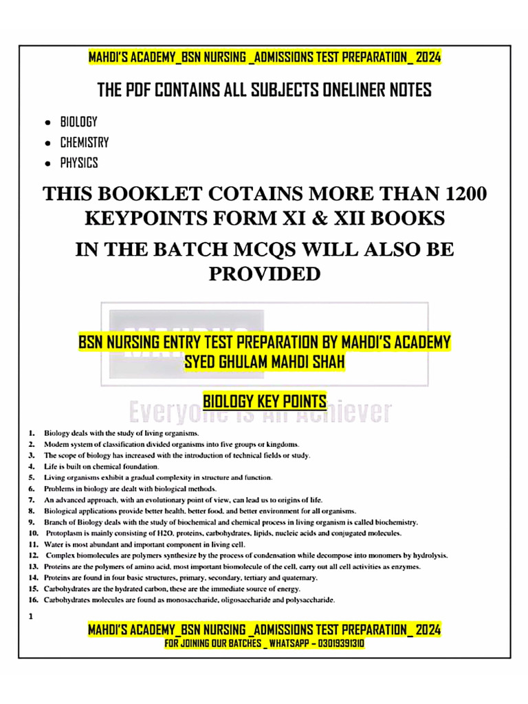 1200+ Important Key Points | PDF