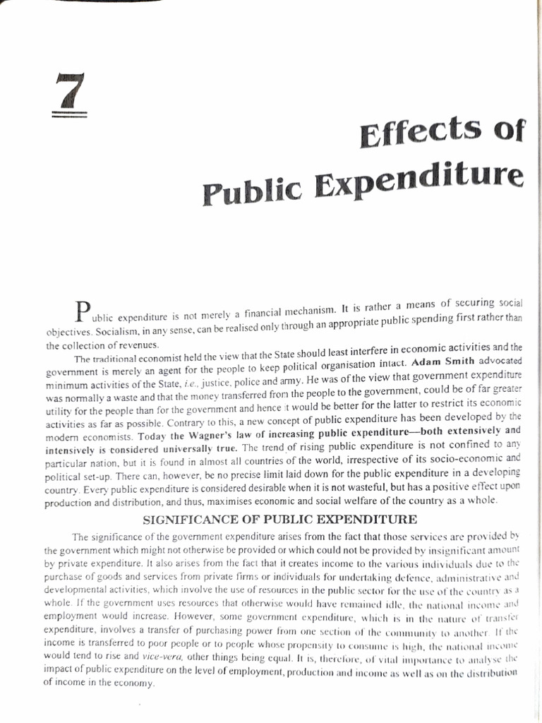 Effects of Public Expenditure | PDF | Government Spending | Taxes