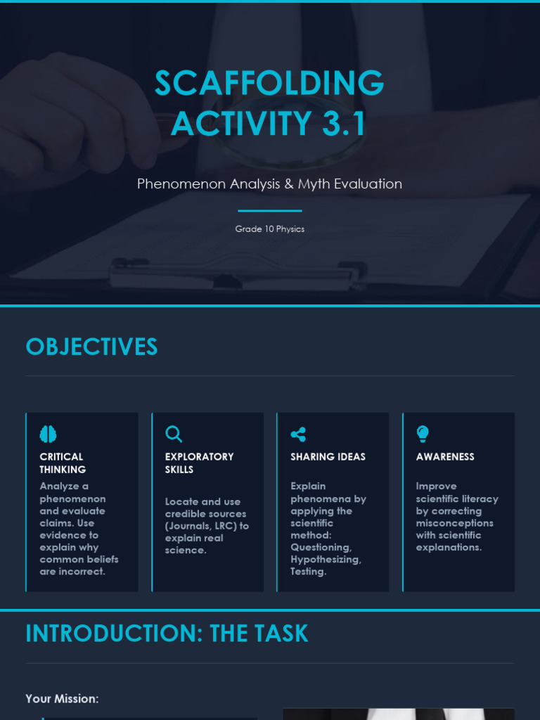 Scaffolding Activity 3.1.pptx | PDF | Hypothesis | Evidence