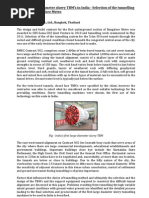 Selecting the TBMs for the First Tunnel Project on Bangalore Metro