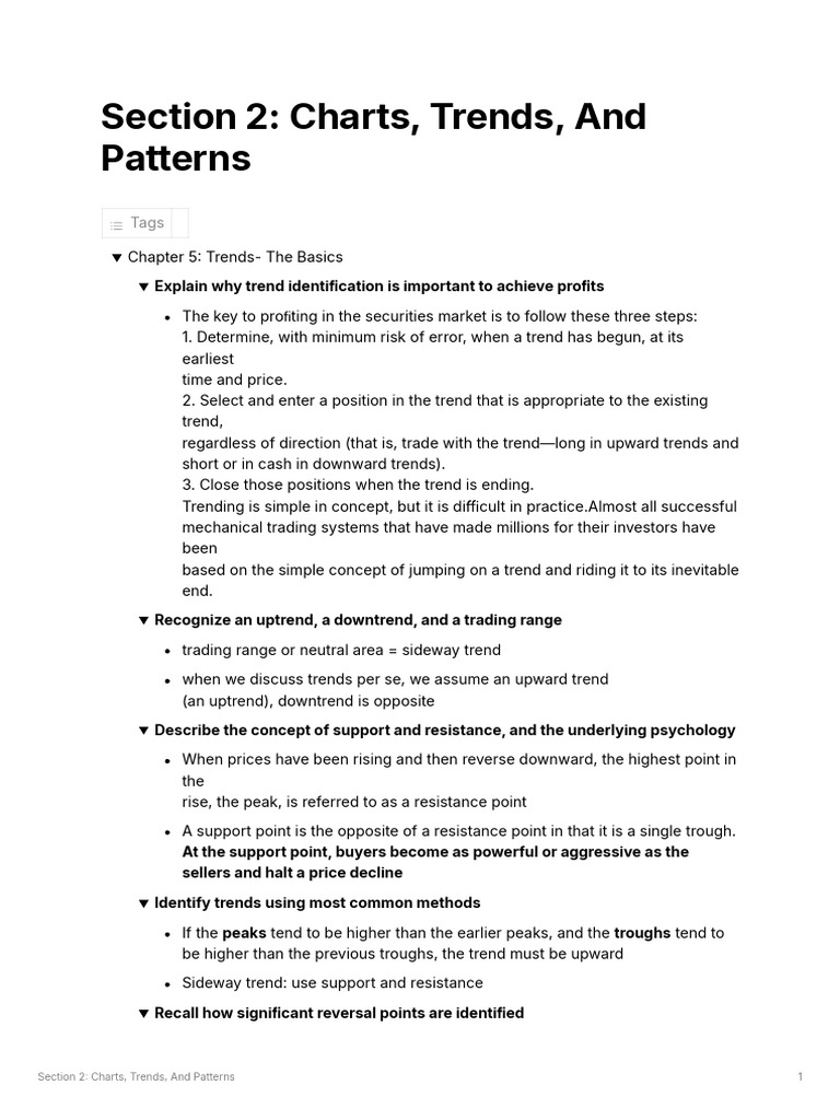 Section 2 Charts, Trends, and Patterns | PDF | Moving Average | Futures ...