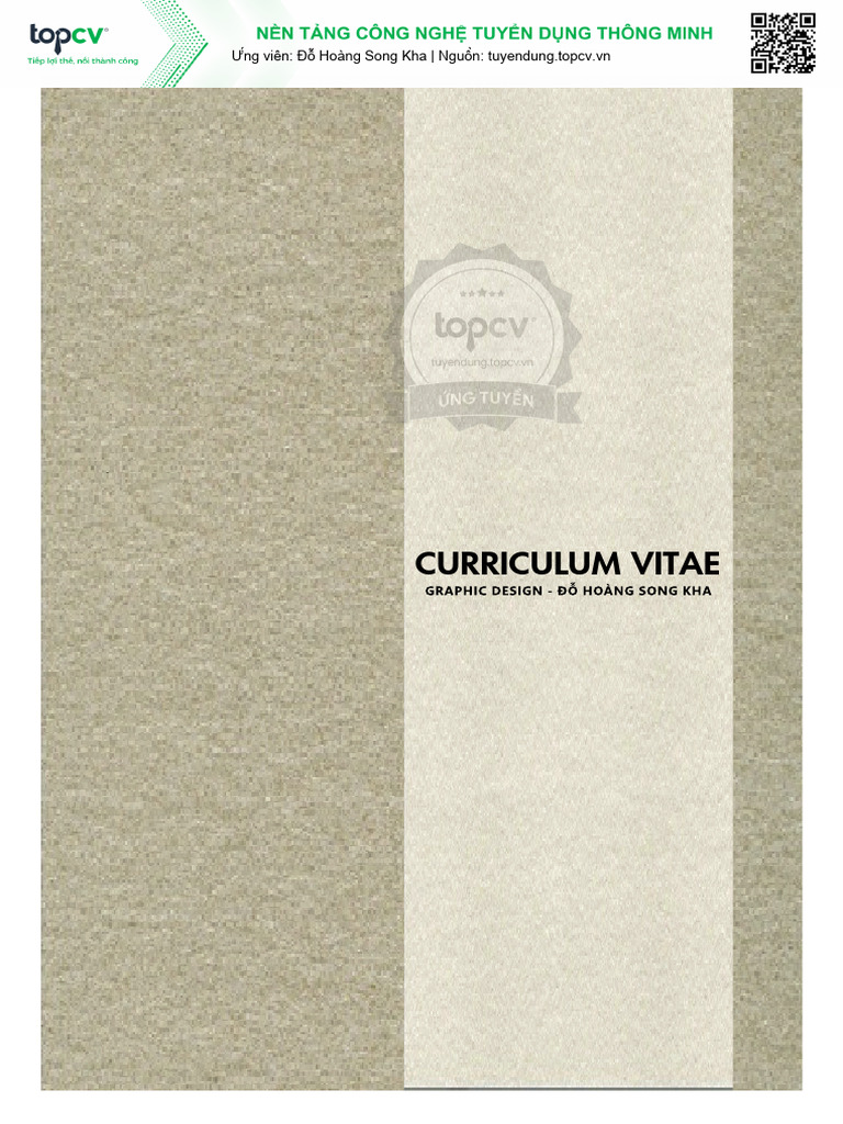 Curriculum Vitae: Ứng Viên: Đỗ Hoàng Song Kha - Nguồn: Tuyendung ...