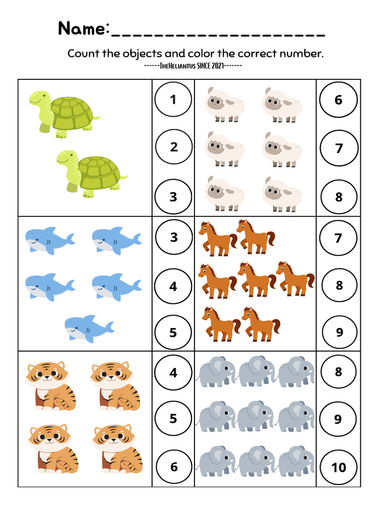 Counting the Animals | PDF
